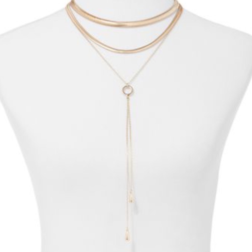 💢last one 💢 collar and bolo lariat gold necklace - Picture 2 of 5